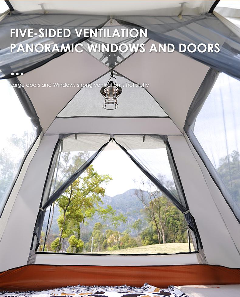 4 Person Easy Pop Up Tent outdoor camping tent Waterproof Automatic Setup 2 Doors-Instant Family Tents for Camping Hiking & Traveling Outdoor