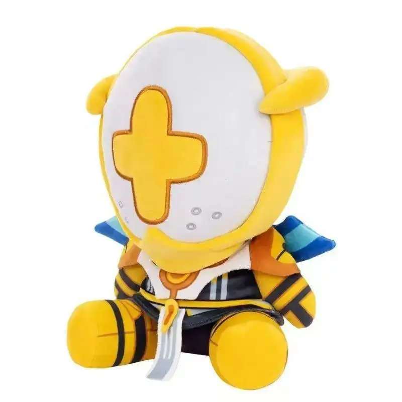 Cute Ultrakill Game Plushie Doll Toy Ultrakills Cross Face Sitting Robot Peripheral Warrior Stuffed Plush Doll Birthday Gifts