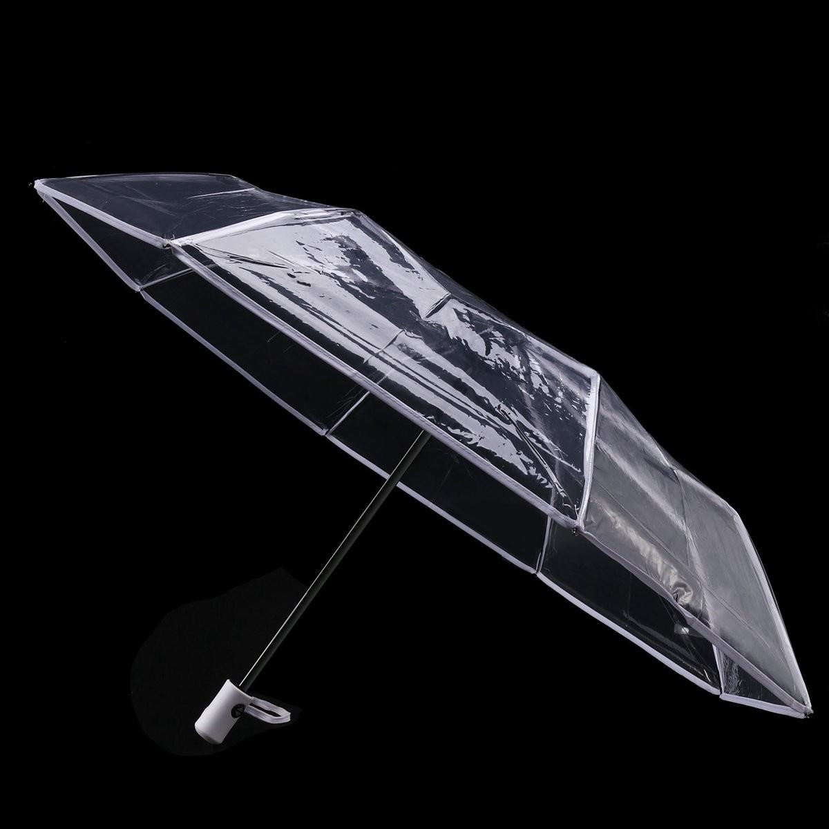 Automatic Foldable Transparent Umbrella, Waterproof Durable Portable, Ideal Gift for Friends, Perfect for Rainy Days
