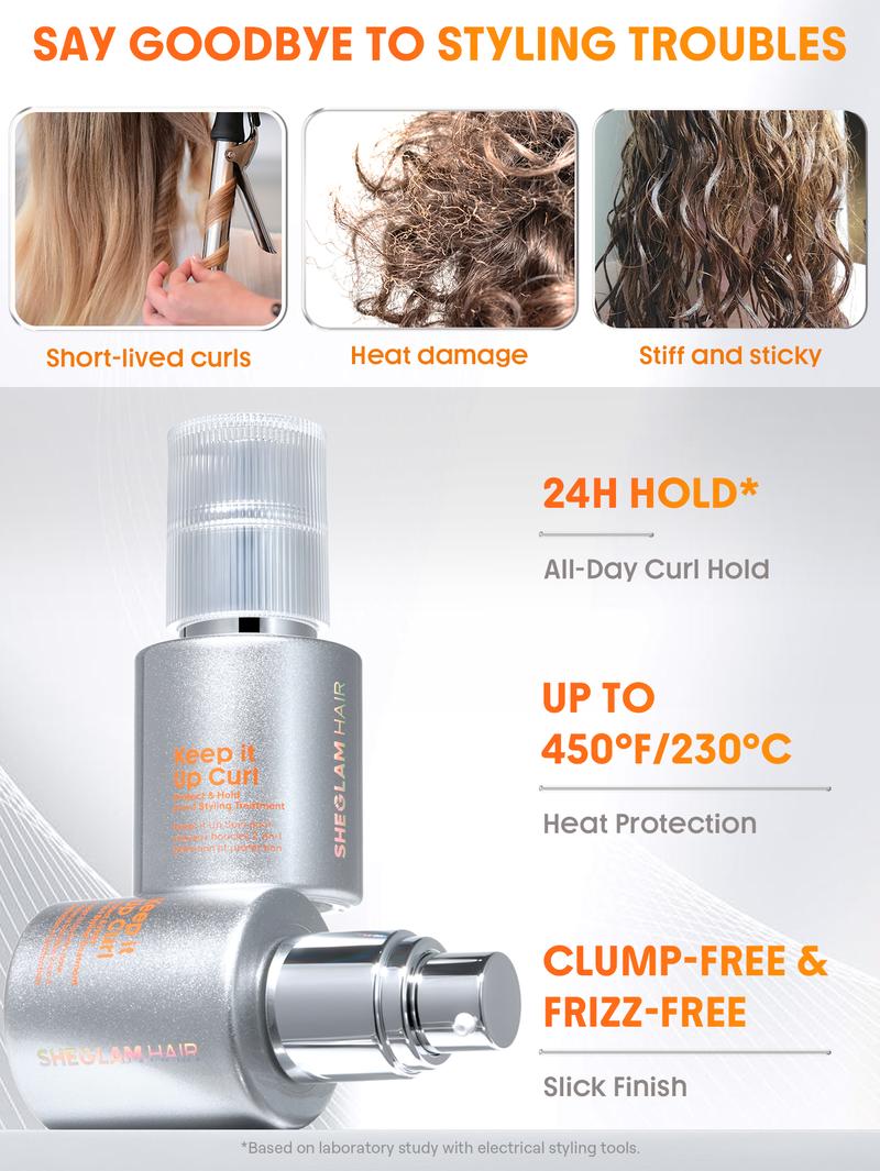 SHEGLAM Hair-Keep it Up Curl Protect & Hold 2-in-1 Styling Treatment Wavy Gel Haircare