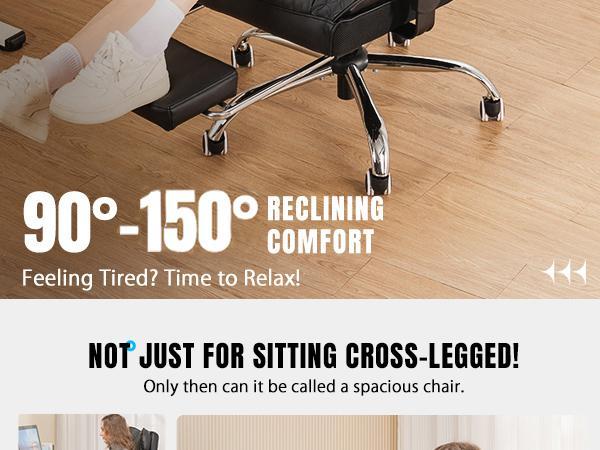 COMHOMA Leather Office Chair Ergonomic Computer Gaming Chair with Comfy Back Support, Executive Mid-Back,Small Gmaing Chair with Adjustable Armrests, for Short People Use, Rolling Swivel for Adults