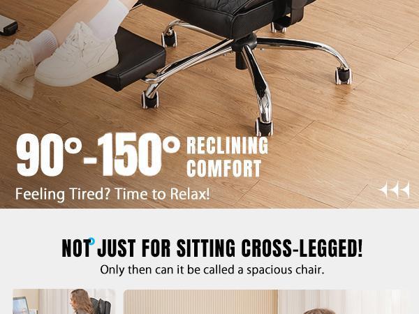 COMHOMA Leather Office Chair Ergonomic Computer Gaming Chair with Comfy Back Support, Executive Mid-Back,Small Gmaing Chair with Adjustable Armrests, for Short People Use, Rolling Swivel for Adults