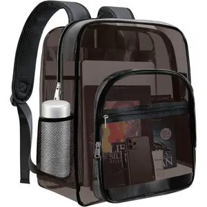 Clear Backpack,Sturdy Shape Heavy Duty Large Clear Backpack