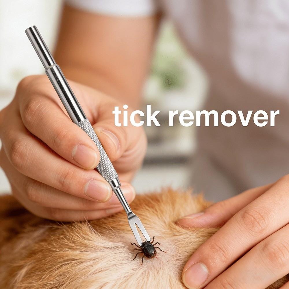 Stainless Steel Pet Grooming Kit, Flea Removal Comb Set, Portable Washable Pet Care Tools, Ideal for Long and Short Hair Cats and Dogs