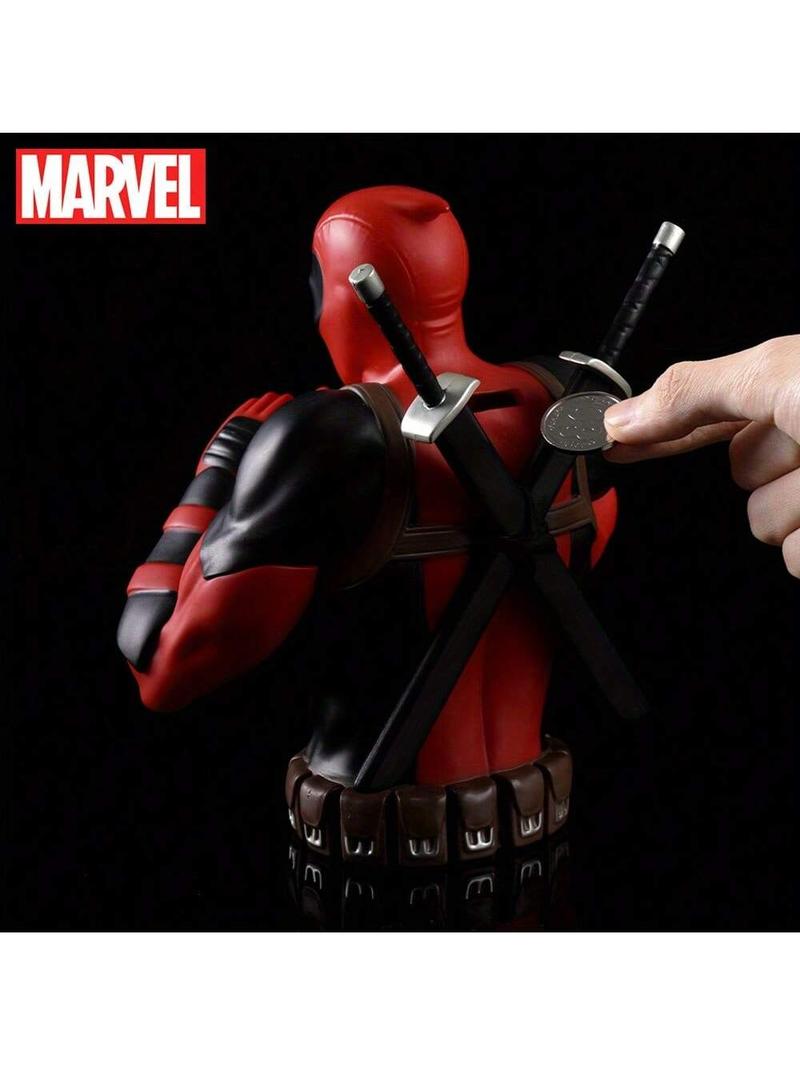 Marvel officially licensed Deadpool deposit box PVC material home office desk party decorations for friends birthday gift