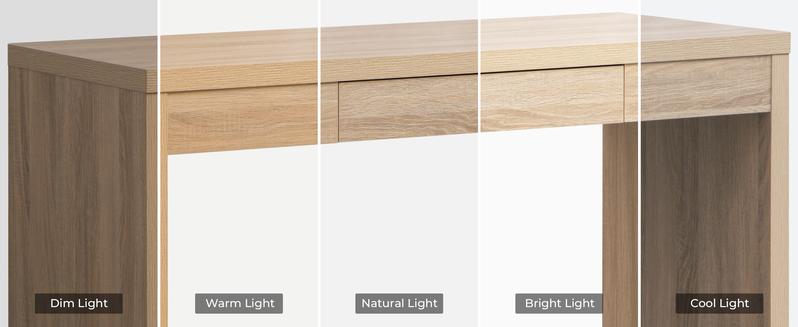 SICOTAS Computer Desk, 47-Inch Home Office Executive Desk with Drawer, Farmhouse Writing Study Desk with Storage, Boho Makeup Vanity Table for Bedroom Dormitory