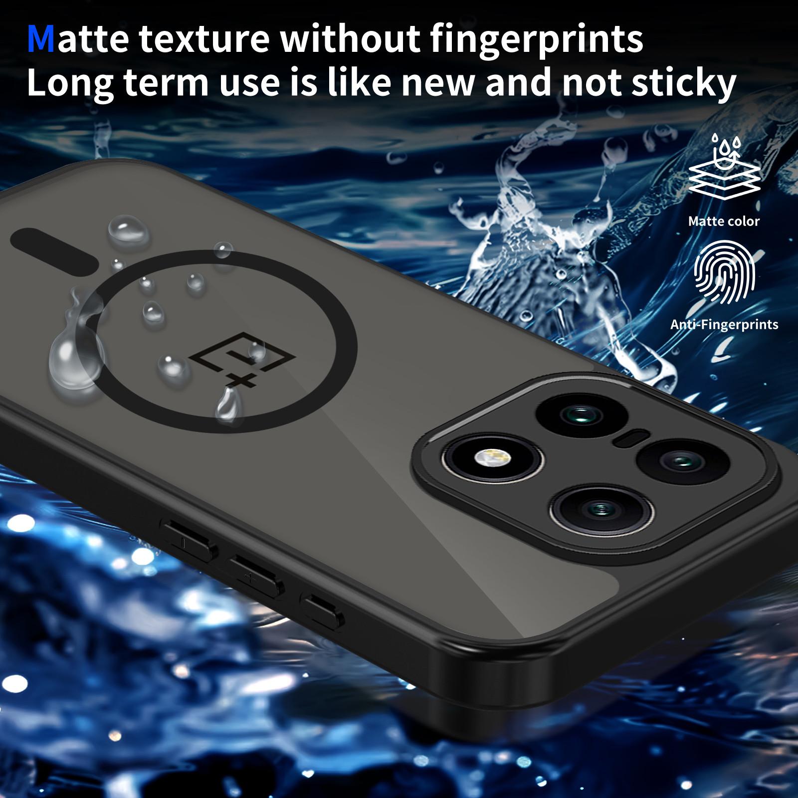 Oneplus 15 Cph2745/cph2747 Case, Magsafe Wireless Charging, Silicone TPU Bumper, Skin Feel Matte Back Hard Shell Cover, Anti-Drop Protection