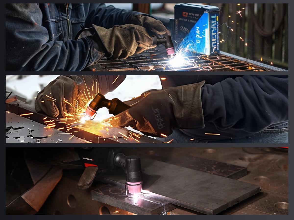 ARCCAPTAIN CUT55LED Plasma Cutter Non-Touch Pilot ARC High Frequency Air Plasma Cutting Machine 120/240V Dual Voltage IGBT Inverter 1/2" Clean Cut Reflow 2T/4T and 1/4" - 18, Digital Welding Machine, Plasma Cutter