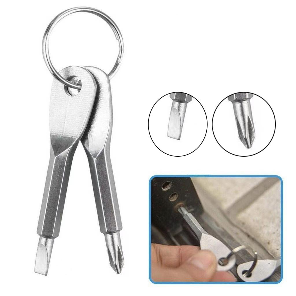 Magnetic Screwdriver Set, 12pcs/set Professional Screwdriver Set, Including 5 Cross & 5 Slot Head & 2 Key Screwdrivers, Multifunctional Hand Tool for Home & Office