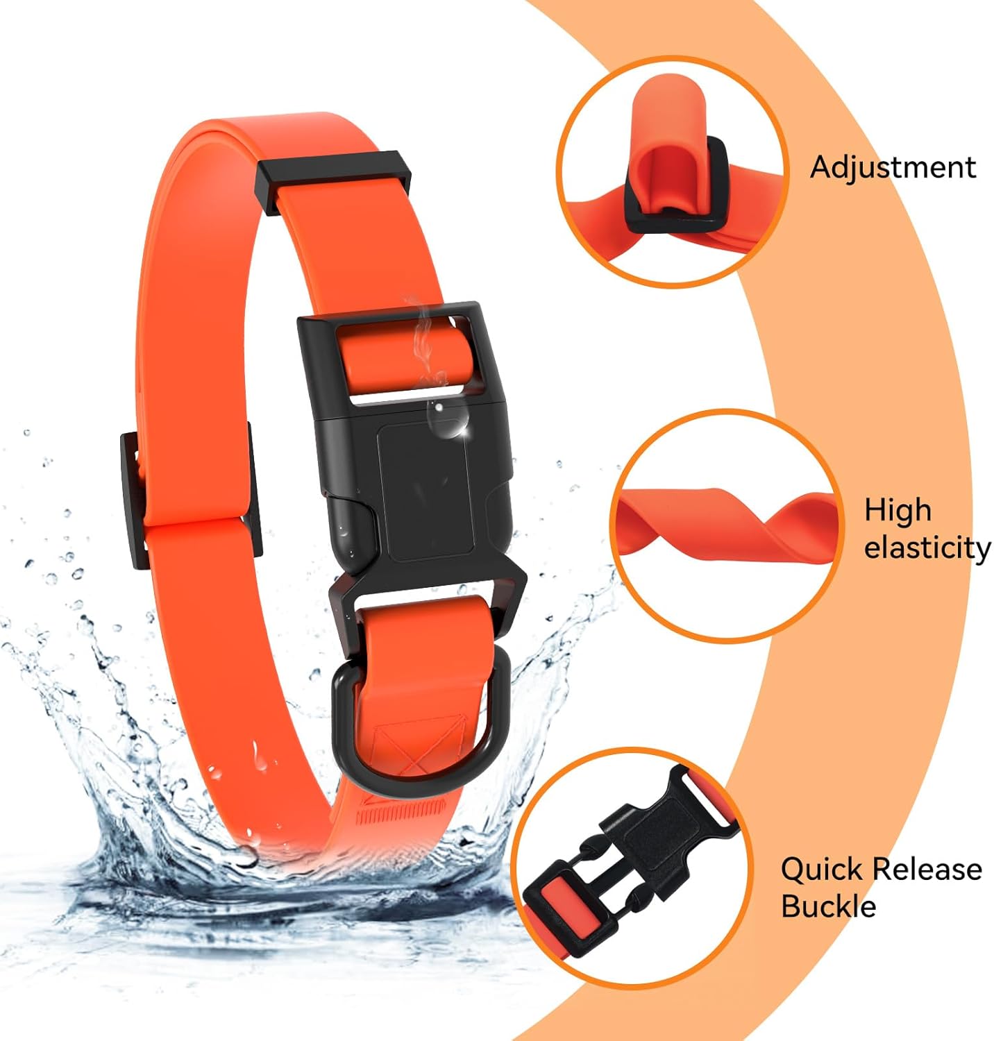 Dog Collar and Leash Set with Safety Locking Buckle, Nylon Pet Collars Adjustable for Small Medium Large Dogs, 3 Sizes,Dog Collar with Safety Locking Buckle, Adjustable Soft Breathable Nylon Collars for Small, Medium and Large Dogs