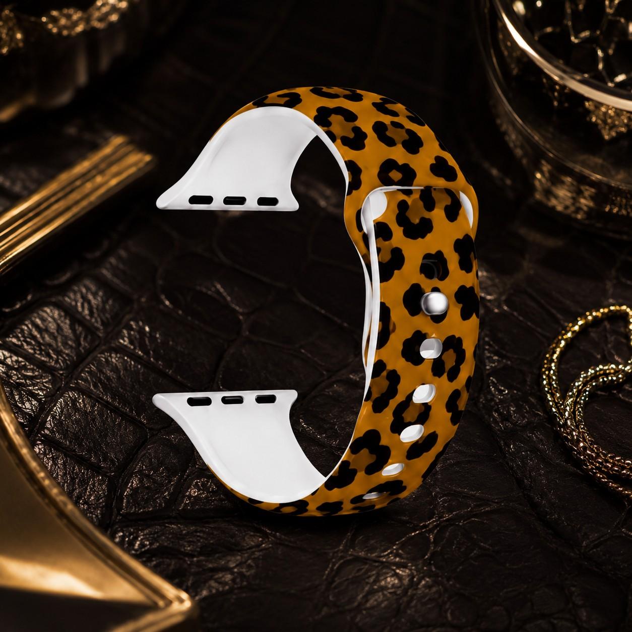 9 Styles Patterned Silicone Sport Band, Accessories for Apple Watch Series 4/5/6/7/8/9/10, SE1/2, Ultra1/2/3, Polka Dot Leopard Pop Art Strap, Soft Waterproof Breathable Band for Women Men Daily Sport Party Travel Birthday Holiday Gift