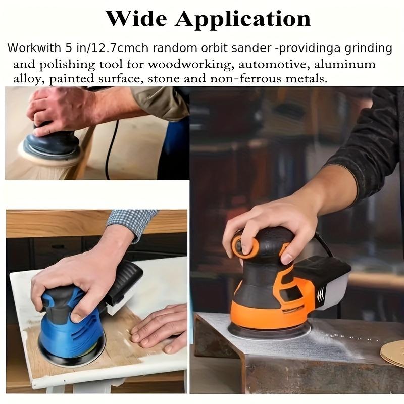 50 Sheets 5 Inch 8 Hole Sandpaper, Grits 60-800, Oxide Made, Anti-Clogging, Fast Grinding, for Track Sander, Wood/metal Polishing, Car Prep, DIY Projects