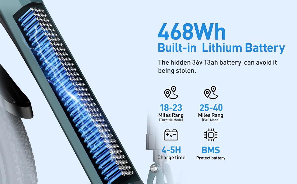 Aairsk Electric Bike 26", 25Mph Speed 13Ah Battery & 580W Motor, 21-Speed & Dual Suspension, Max Range 40 Miles(Pedal-Assist), Electric Mountain Bicycle for Adults, Adjustable Seat Disc Brakes Mtb Aairsk Electric Bike 26", 25Mph Speed 13Ah Battery & 580W Motor, 21-Speed & Dual Suspension, Max Range 40 Miles(Pedal-Assist), Electric Mountain Bicycle for Adults, Adjustable Seat Disc Brakes Mtb