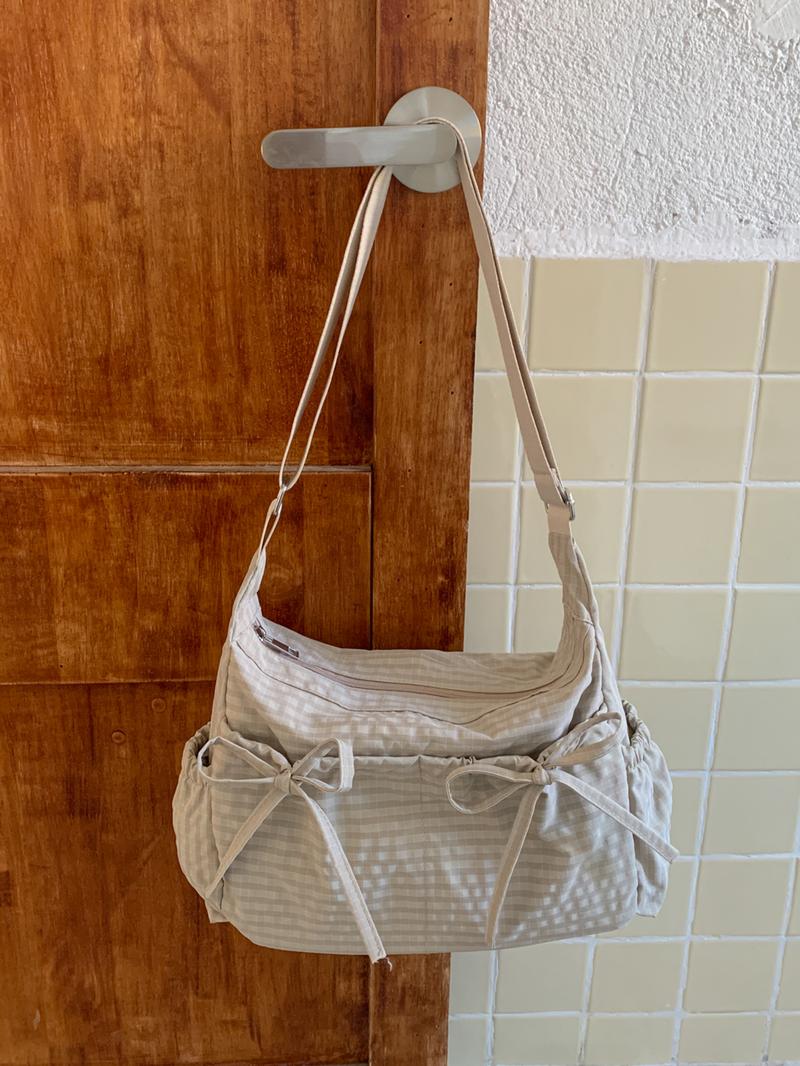 Stylish, Simple, Versatile One-shoulder Messenger Bag, Retro Plaid Underarm Bag, Casual Everyday Suitable for Shopping and Dating, Cross Body Bags, Fashionable Crossbody Bag