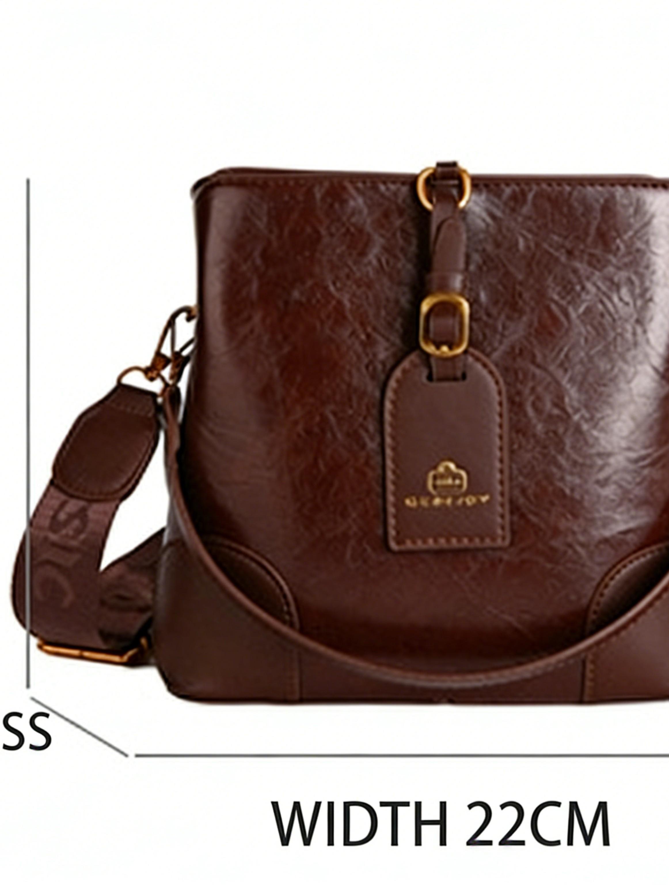 Fashion Shoulder Crossbody Bag for Women, Trendy Versatile Small Bag, New Bucket Bag, Elegant Korean Style, Simple Mini Bag