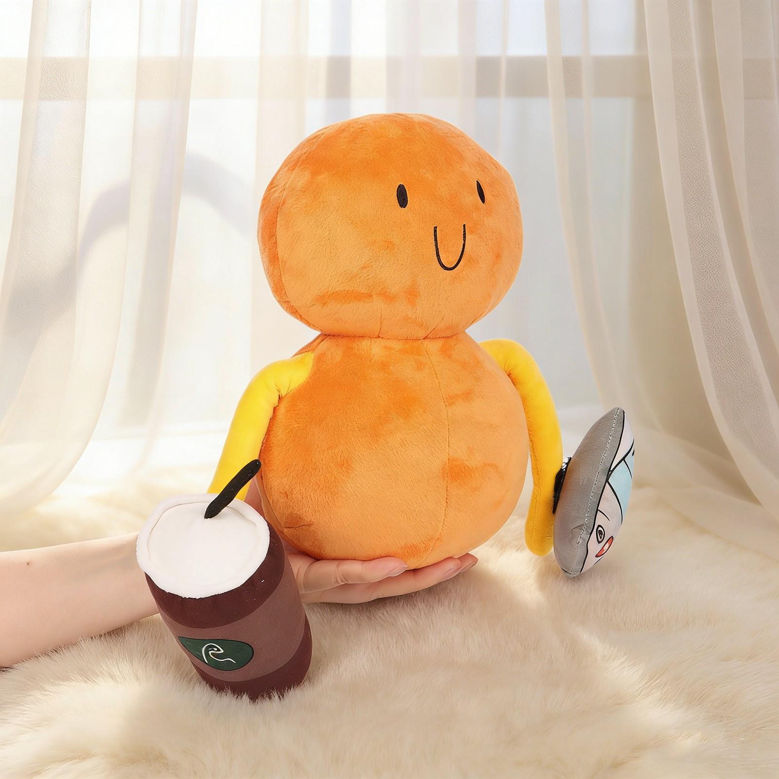 The Land of Boggs Boe Plush Stuffed Animal | Ultra Soft Squishy Plushie Toy | Adorable Boe Character Figure with Detachable Iconic Drink & Phone Props | Cute Collectible Plush for Fans | Great Gift Idea for Kids, Friends and Anime & Cartoon Lovers