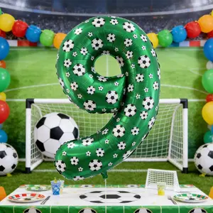 40inch football print digital balloon football print birthday party decoration competition venue layout digital balloon0-9