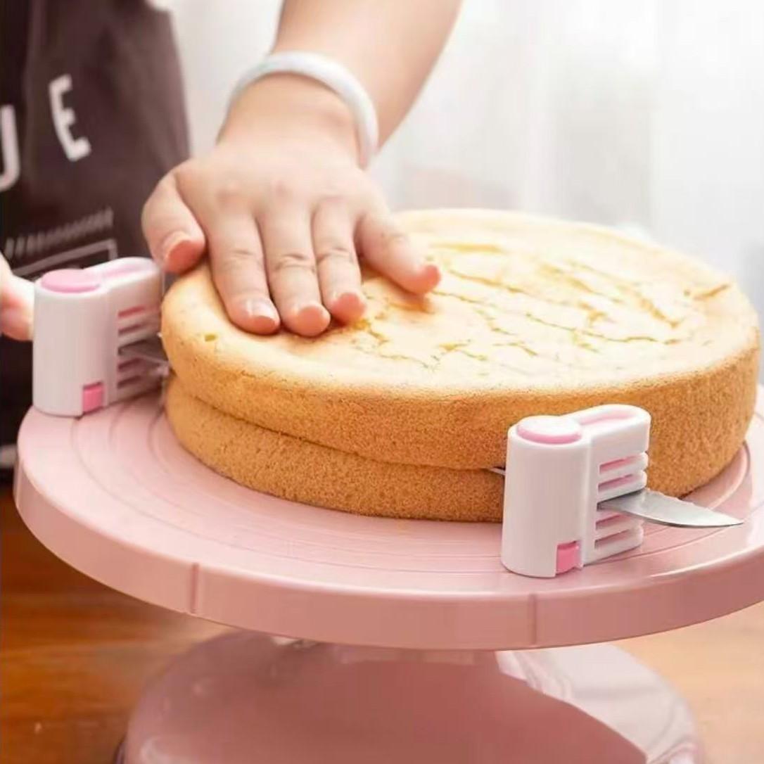 Multifunctional Cake Slicer Set, Five-Layer Bread Cutter, Practical Kitchen Baking Tool, Home Use, 2-Piece Set, Home Baking Enthusiasts, Versatile Kitchen Tool, Durable, Kitchen Utensils Set