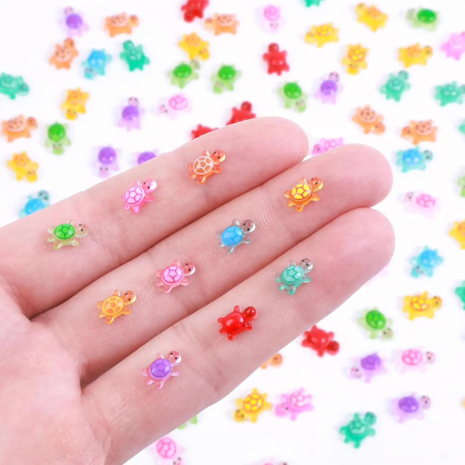 300pcs Mini Resin Turtles(0.23 * 0.35inch)