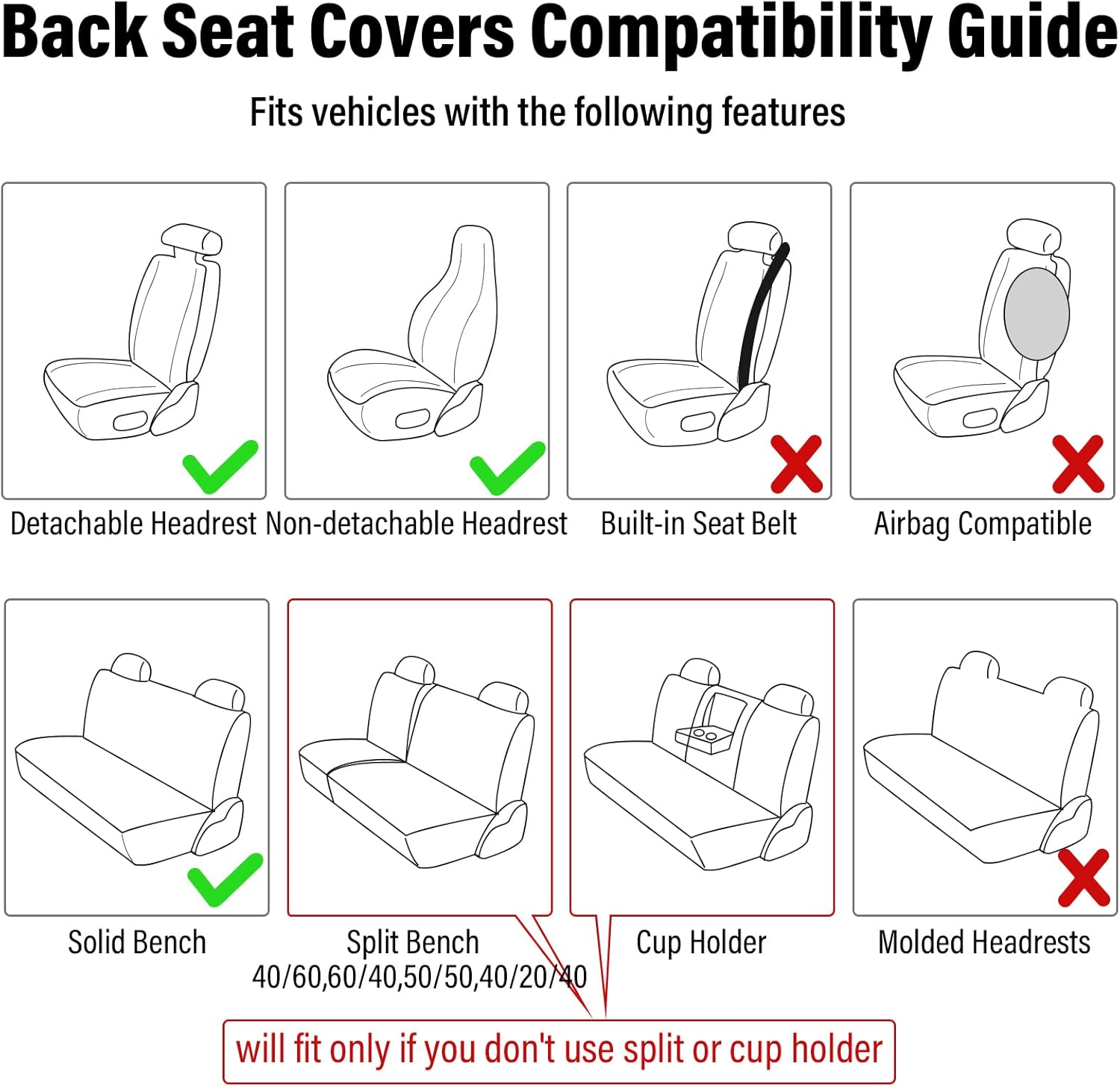 4 Butterfly-Themed Car Seat Cover & Interior Accessory Combo: Lightweight and Breathable Seat Covers for 5-Seater Vehicles, Butterfly-Print Steering Wheel Cover, and Additional Decorative Accents; Compatible with Most Sedan and SUV Models