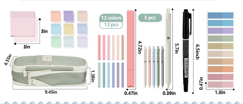 Valentine Stationery Gifts Bible Journaling Kit 18/39/60pcs Aesthetic Annotation Supplies School Stationery Study Supplies for Christian Women Girls Teenagers College Student Girly Office Supplies Birthday Party, School Study Supplies