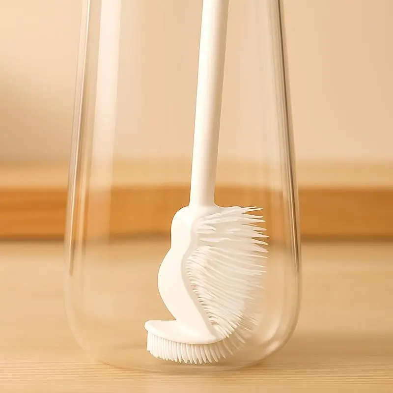 Silicone Bottle Cleaning Brush with Long Handle Soft Bristle Cup Cleaner for Baby Bottles, Sports Bottles, Hydro Flasks, Lids, Teapots, BowlsNarrow Containers