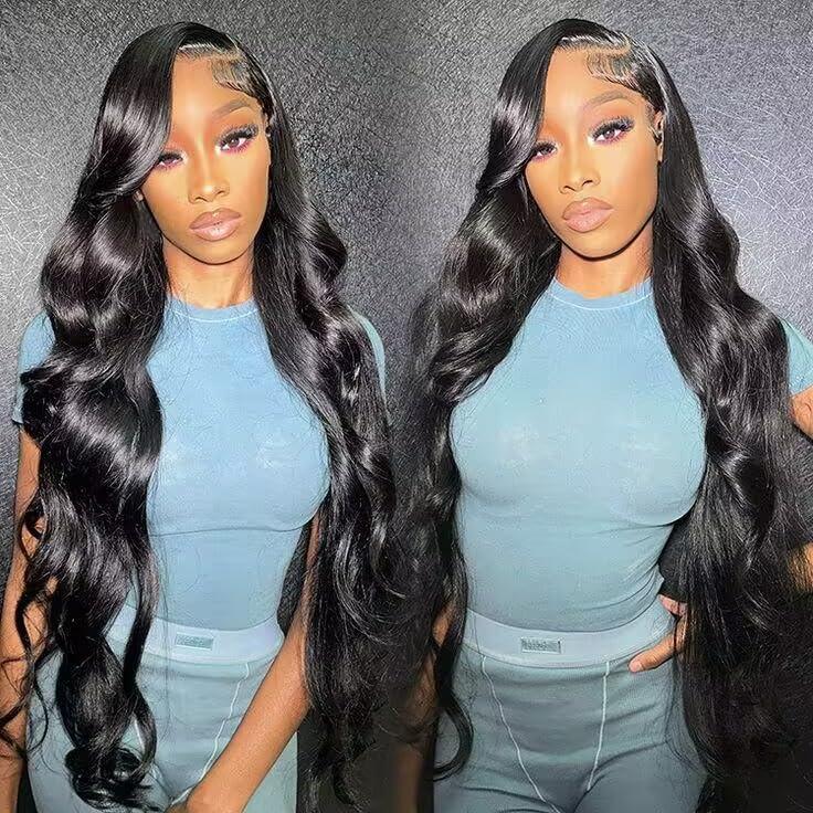 Bling Hair 13x6 13x4 Transparent HD Lace Front Human Hair Wigs Body Wave Pre Plucked 360 Swiss Lace for Women 180 Density with Baby Hair Natural Hairline 32inch dealsforyoudays