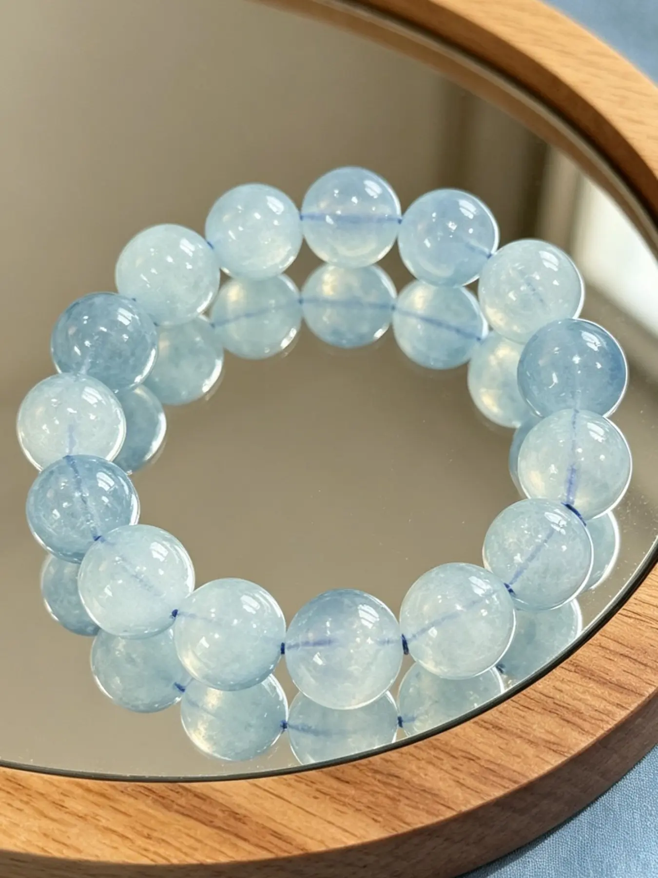 Natural Crystal Round Bead Bracelet, Unisex Fashion Jewelry, Elastic Cord Design, Daily Wear Accessory, Versatile Style Hand Chain, Beautiful Bracelets