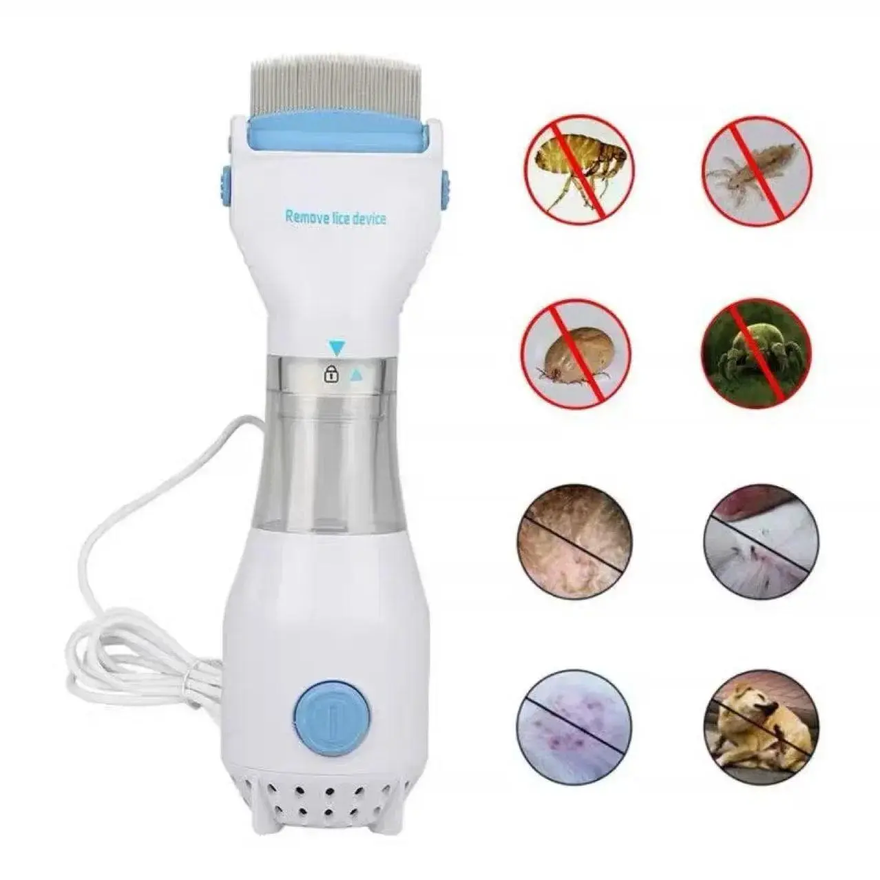 Multifunctional Pet Electric Lice Grabber Comb Physical Flea Removal Killer Brush for Cats Dogs Hair Cleaner Lice Remover Comb