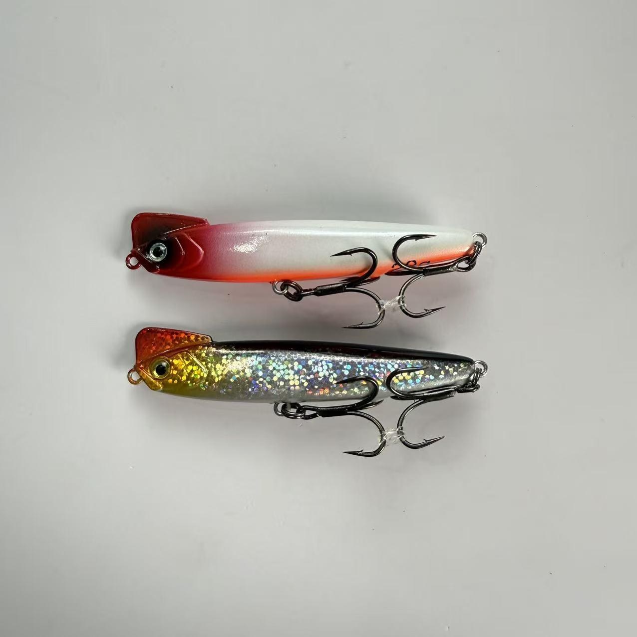 Large brand remastered version, popular, 2pcs, large swing long throw submerged pencil fishing for sea bass, trembling sinking lure, fake bait, chicken crown bait, suitable for freshwater and seawater fishing accessories, fishing equipment and supplies