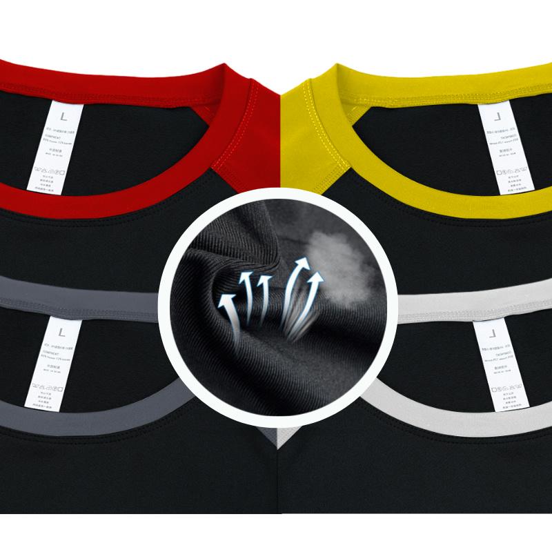 5 Pack Men's Long Sleeve Shirts Moisture WickingSweatproof Sunscreen Men's Quick Dry Breathable ColorBlock slim Long Sleeve T Shirt, Comfortable High StretchBase Layer Men's Outdoor Jogging, Fitness Training ActivityTopS Athletic Running Tee