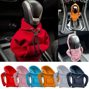 Hoodie Design Gear Shift Knob Cover, 12.5cm Universal Protective Sleeve, Funny Creative Car Interior Decor Accessory