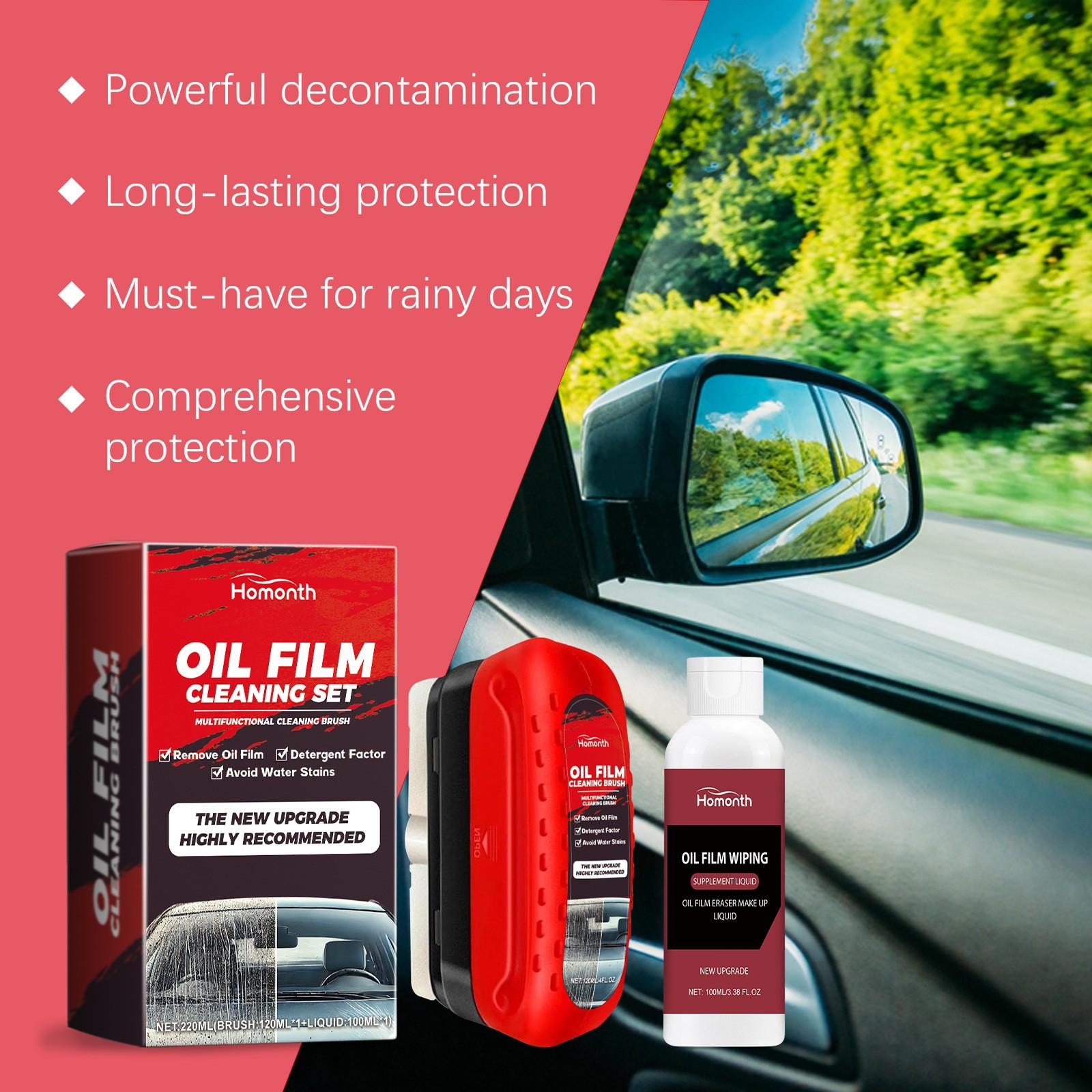 Car Windshield Cleaning Set, Glass Window Cleaner, Stain Removal, Waterproof, Rainproof Car Use, Automotive Care Essentials