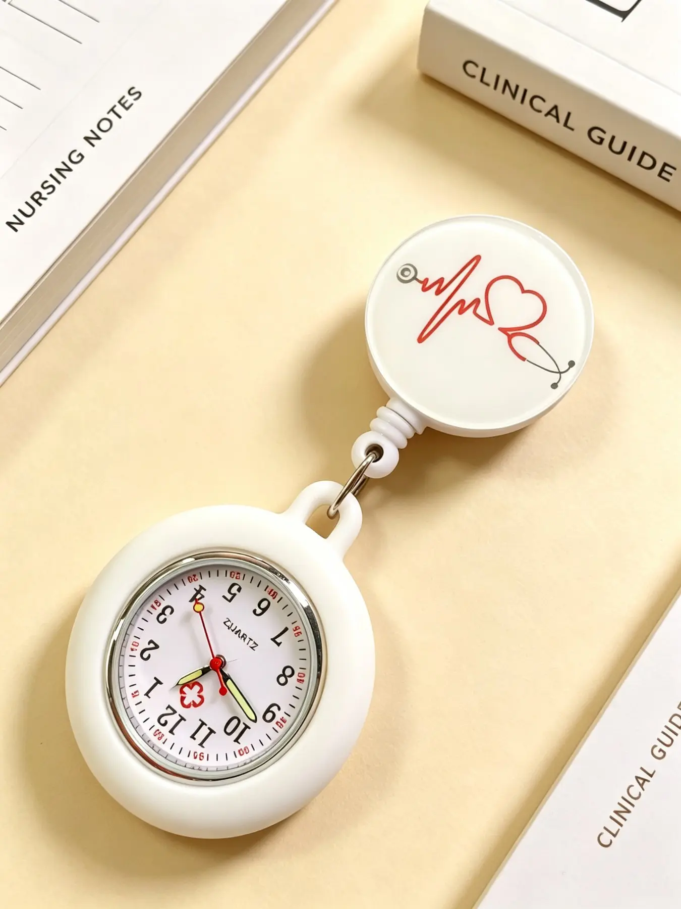Elegant Nurse Lapel Watch, Quartz Movement, Fashionable Timepiece, Precise Timing, Perfect Gift, Memorial Item, Unique Accessory