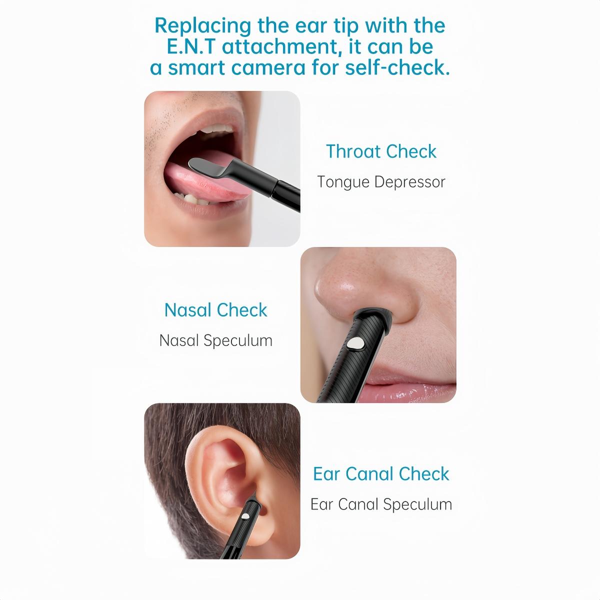 Multi Functional Visual Ear Picking Tool, Ear Cleaner Camera, 7 Replacement Tips + 3 Inspection Tools, Type-C Charging, Wireless Design, New Condition