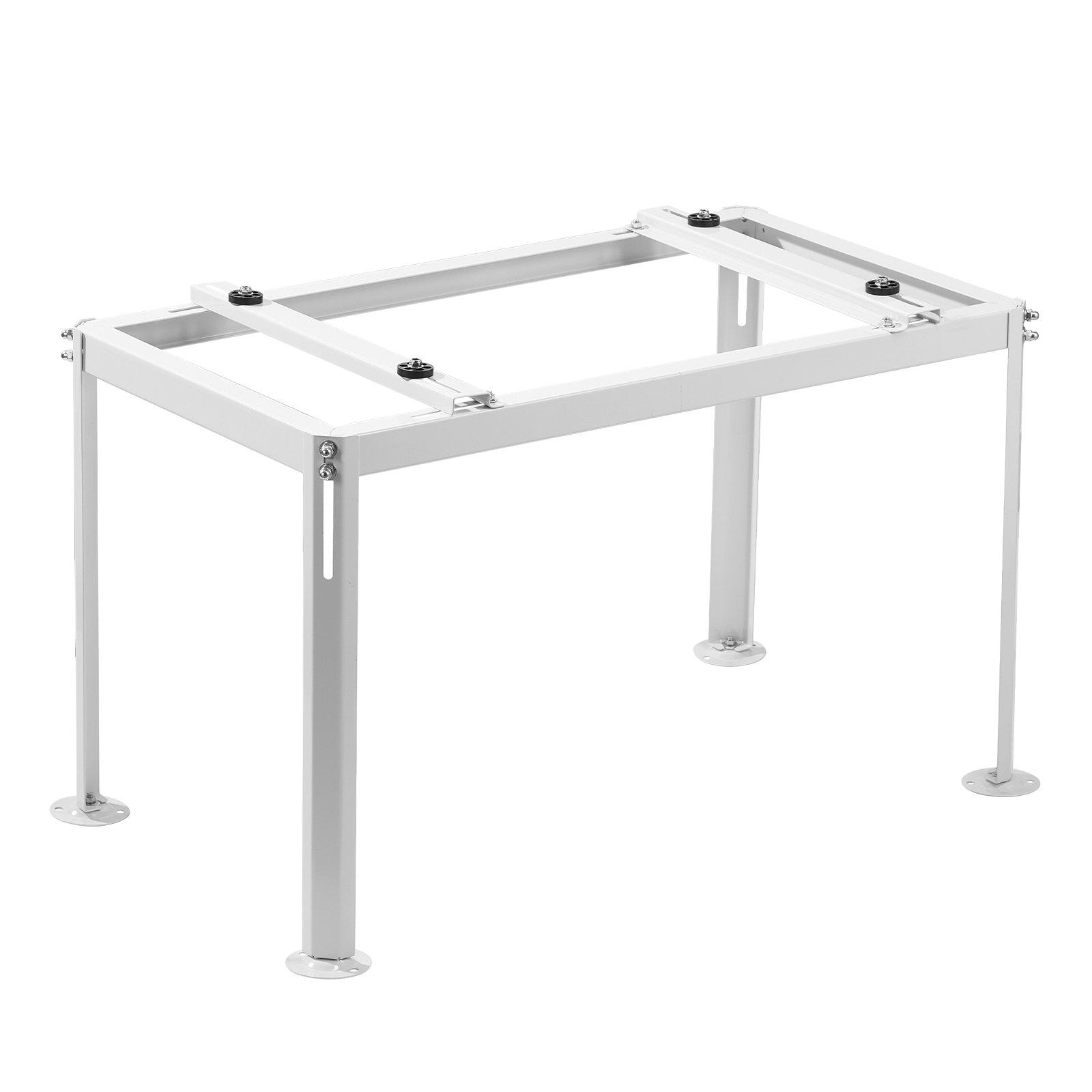 VEVOR Mini Split Ground Stand, Adjustable Anti-Vibration Mini Split Stand for 9000-36000 BTU Ductless Air Conditioner Heat Pump, Heavy Duty AC Base Bracket Floor Mount w/ 661LBS Max. Load Capacity