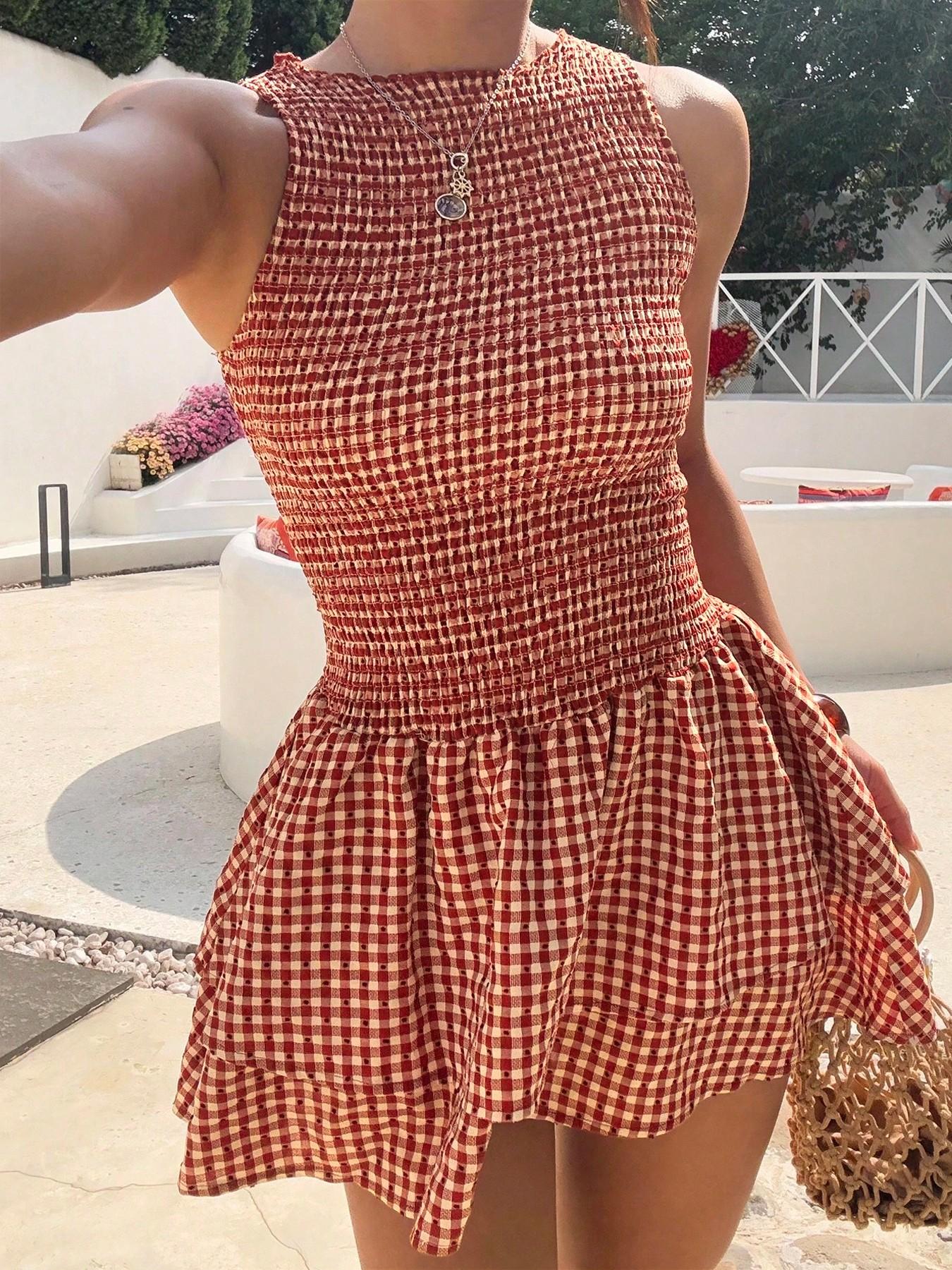 Women's Casual Fashion Sleeveless Short Dress, Perfect for Daily Wear, Ladies' Comfortable and Stylish Summer Clothing - TikTok Shop Women's Casual Fashion Sleeveless Short Dress, Perfect for Daily Wear, Ladies' Comfortable and Stylish Summer Clothing - TikTok Shop