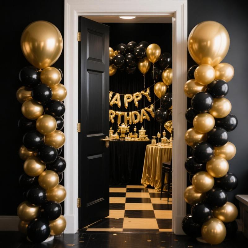 Balloon Column Stand Set of 2, Adjustable 7 Feet Ballon Arch Stands with Reusable Metal Telescopic Design for Birthday, Wedding, Baby Shower, Halloween, Graduation Party Decoration