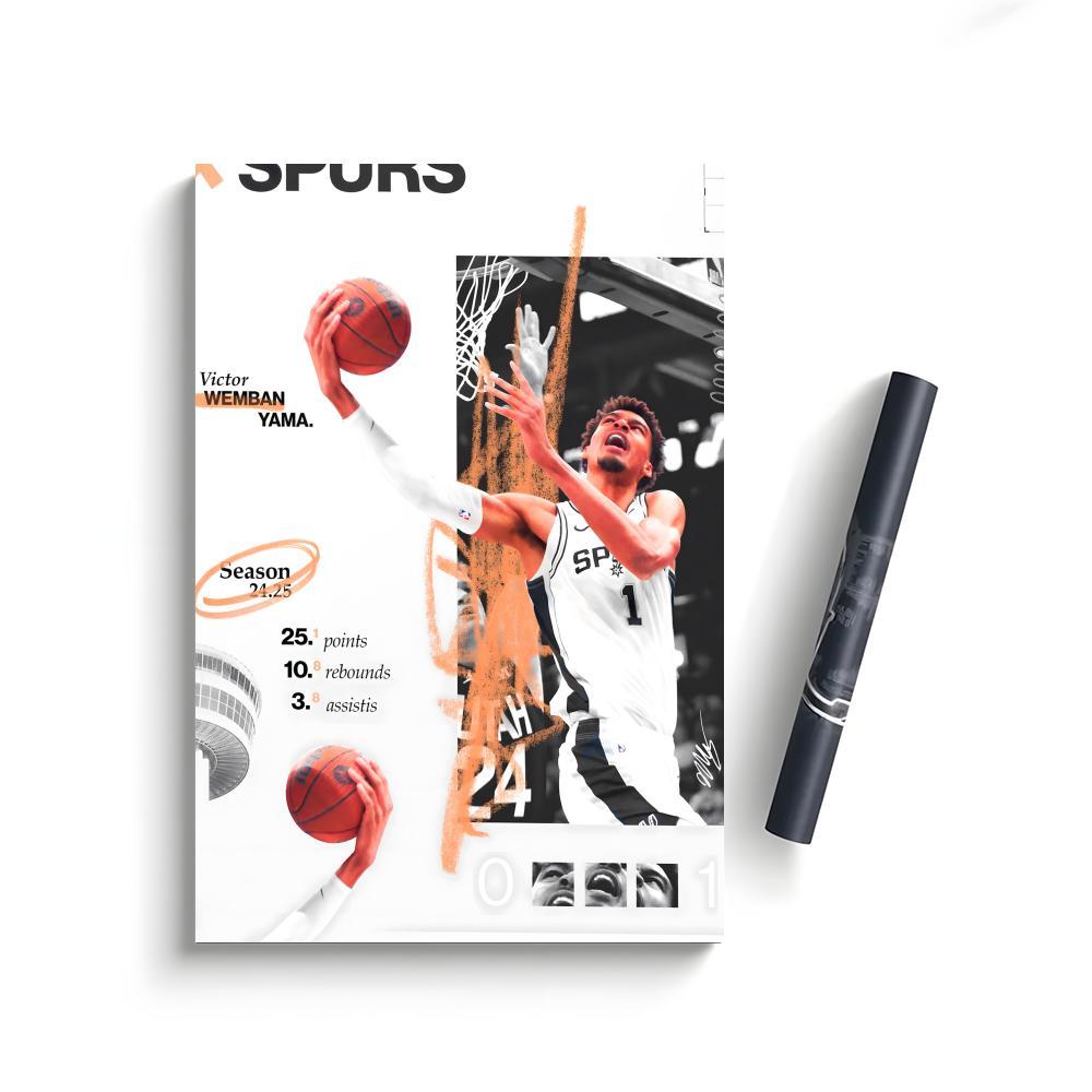 Victor Wembanyama Poster Bedroom Home Decor Art Poster Perfect Gift for Family and Friends