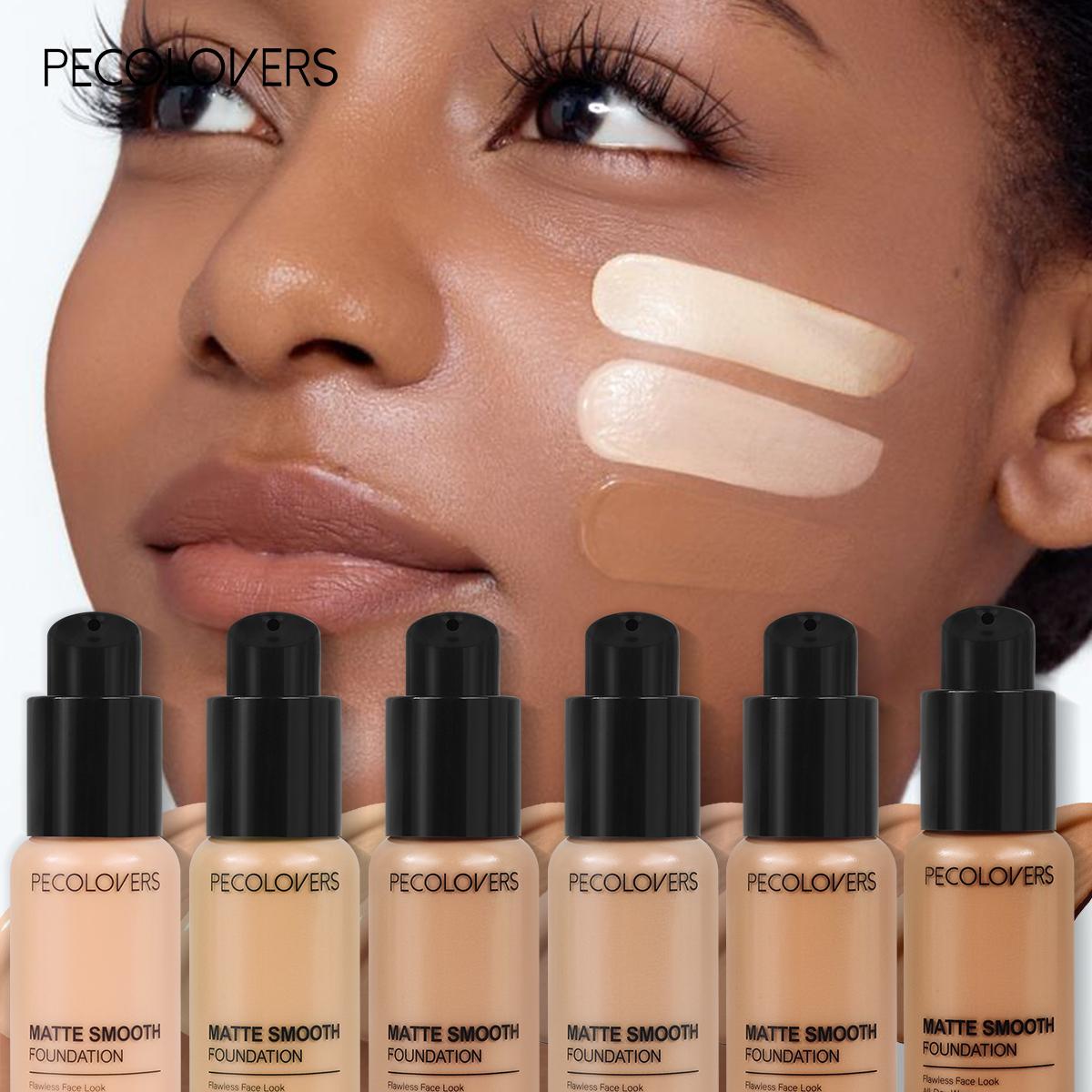 1Pc Liquid Foundation - Full Coverage Face Base, Long-Lasting For Daily & Party Wear, Light And Medium, Dermatologist Approved Cosmetic, Face Cosmetic, Cosmetics Products