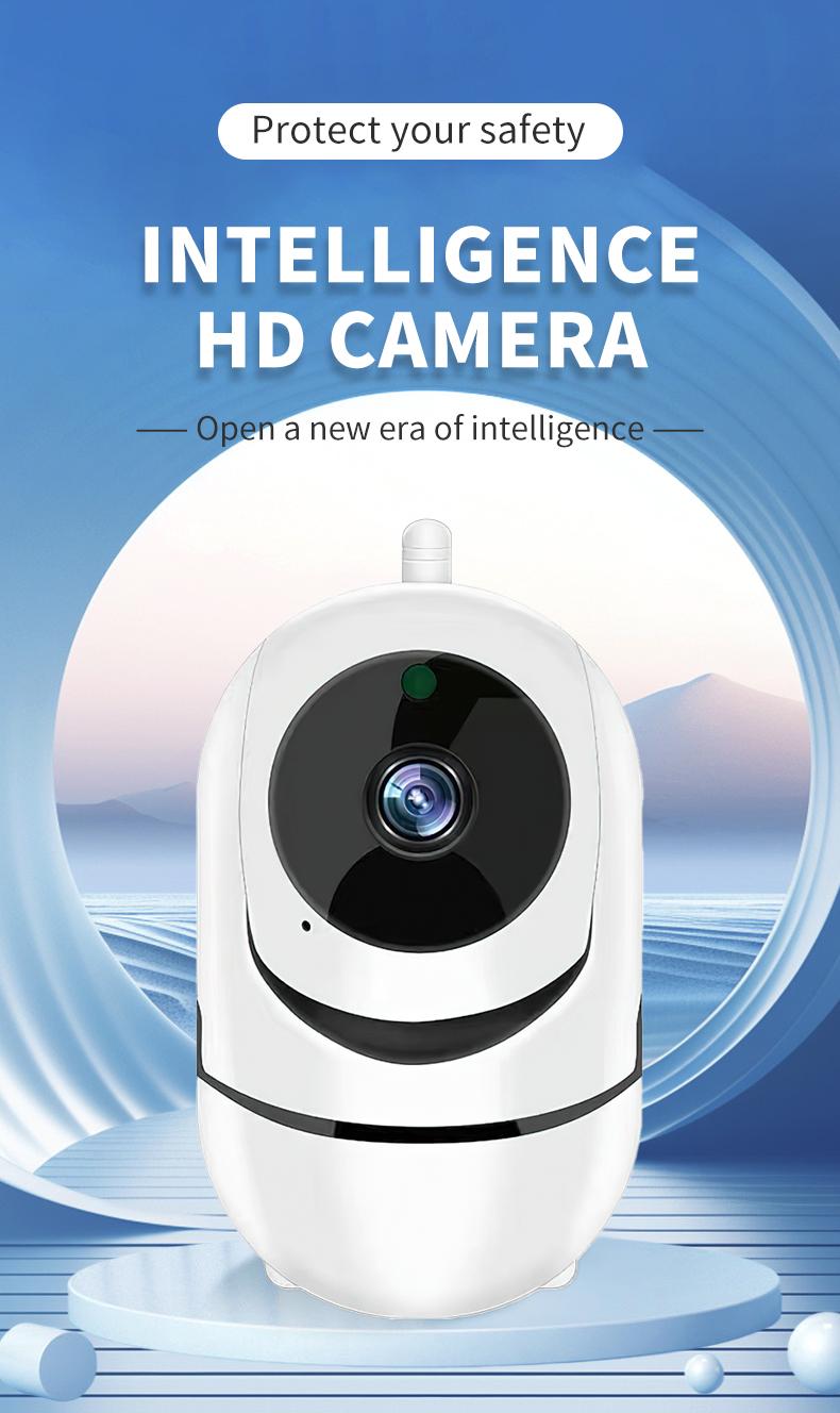 Smart HD Camera with Motion Detection & Two-Way Audio, High-Definition Quality, Remote View Adjustment, Home Security Surveillance System, Home Monitoring Camera