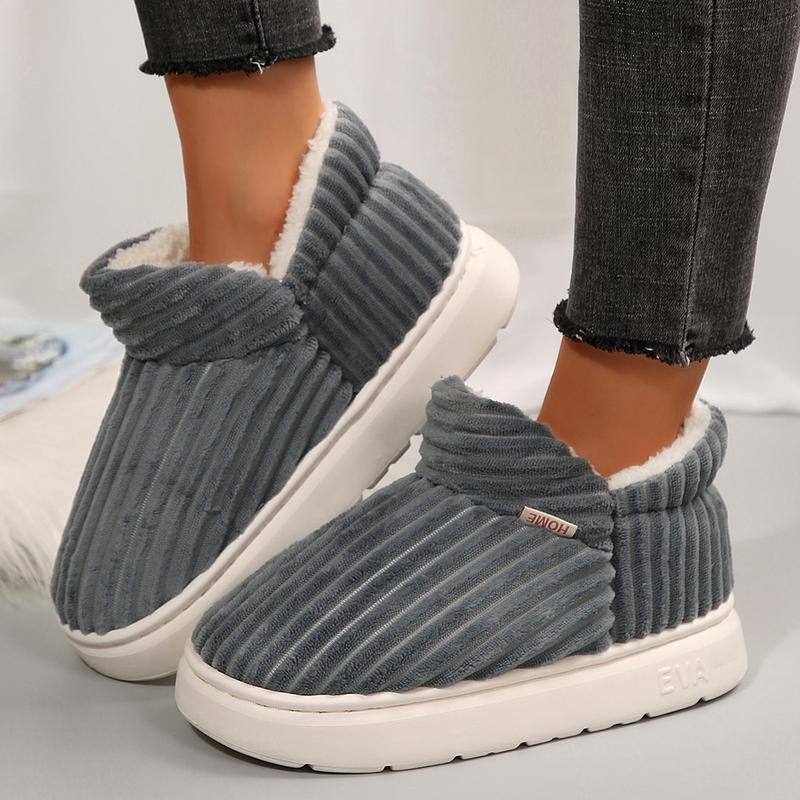 Slippers for Womens Warm Memory Foam Anti-Slip House Shoes Comfortable Cotton Slippers Home Bedroom Shoes Indoor & Outdoor