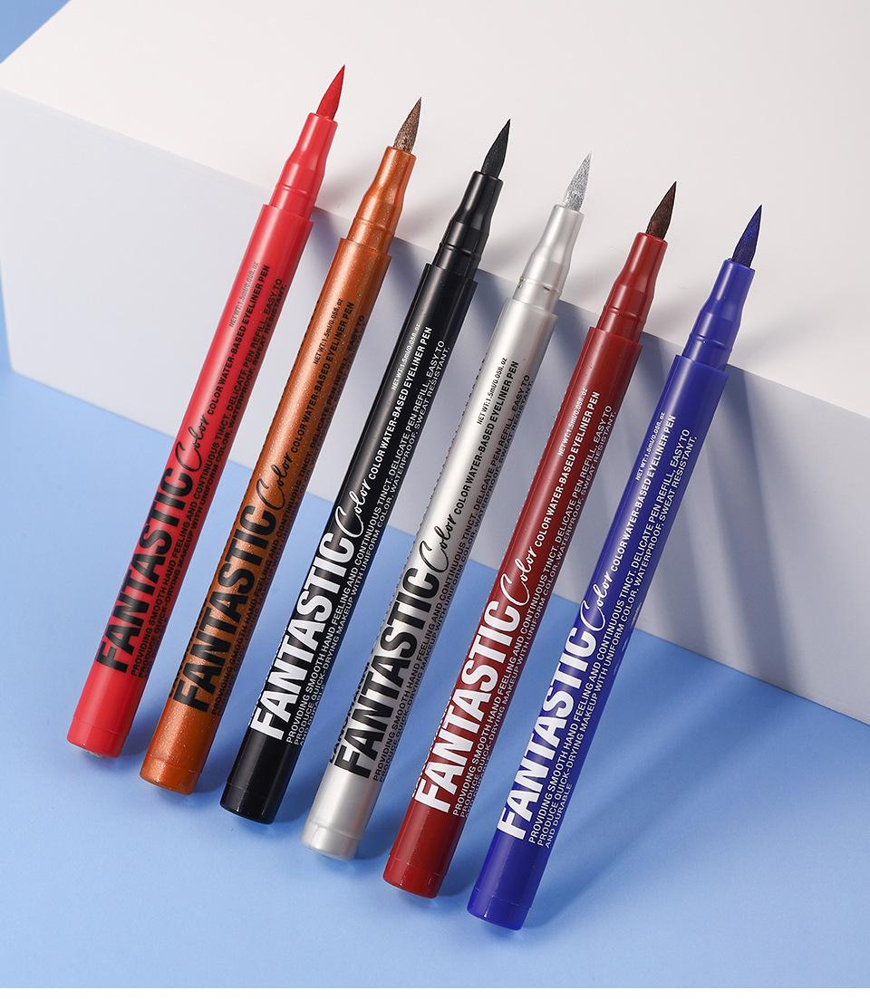 LANGMANNI 12-Piece Multi-Pack Liquid Eyeliner Pen Set, Waterproof, Long-Lasting, Smudge-Proof Ultra-Pigmented Matte Quick-Dry Colorful Eyeliner for Daily & Creative Eye Makeup Cosmetic Gift Set, 12-Piece Set