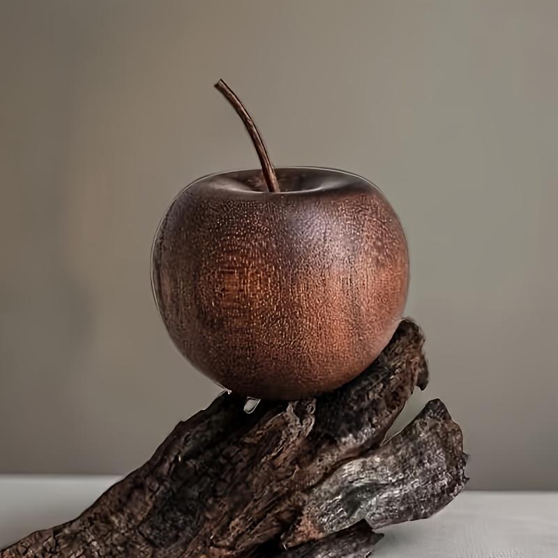 1 piece of natural texture, random pattern, solid wood, elegant wooden incense diffuser. Non-combustible, perfect gift choice – enhances air quality. Apple-shaped fragrance diffuser with natural wood grain. Suitable for homes, cars, offices, bathrooms.