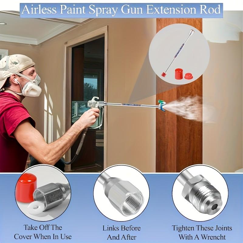 3 pcs Airless Paint Sprayer Tip Extension Pole Extension Rod for Airless Painting Spray Guns (20cm/7.8in, 30cm/11.8in, 50cm/19.7in)