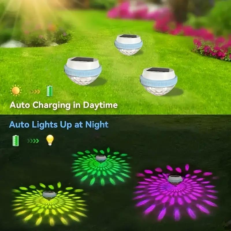 Solar Powered Floating Pool Light, LED Night Light, Automatic Charging & Lighting, Color Changing Pool Light, Garden & Patio Decoration Supplies