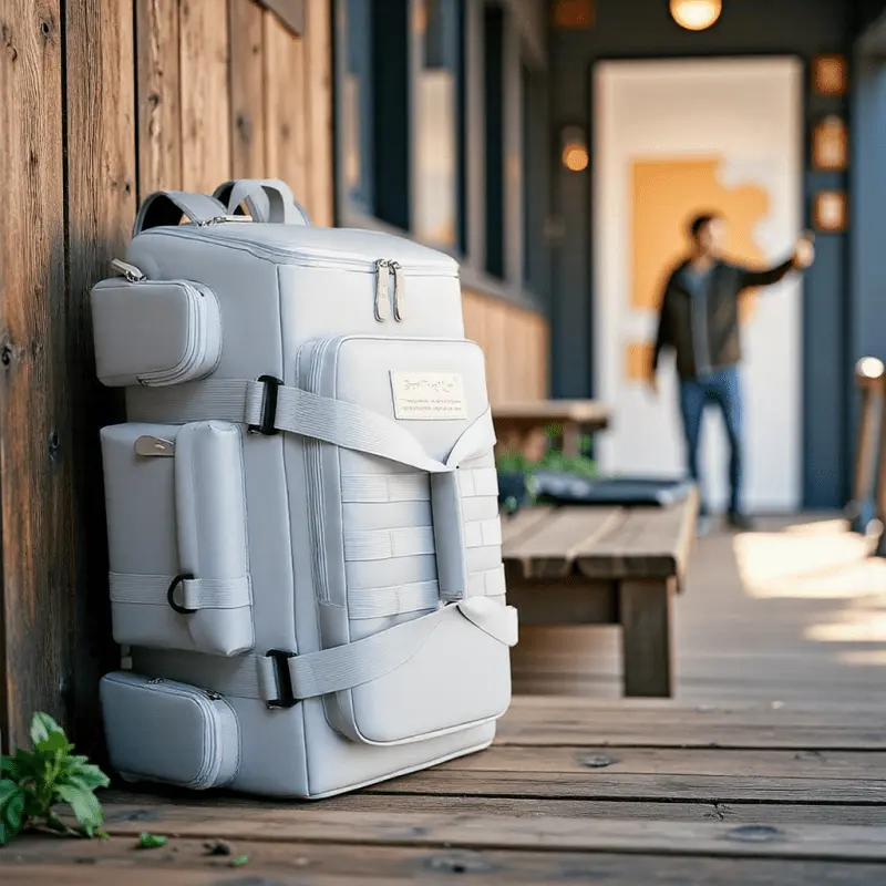 JSERYISGN is stylish and has a large space. This versatile outdoor backpack has multiple pockets, making it ideal for business travel, travel and hiking. Made of high-quality nylon fabric.