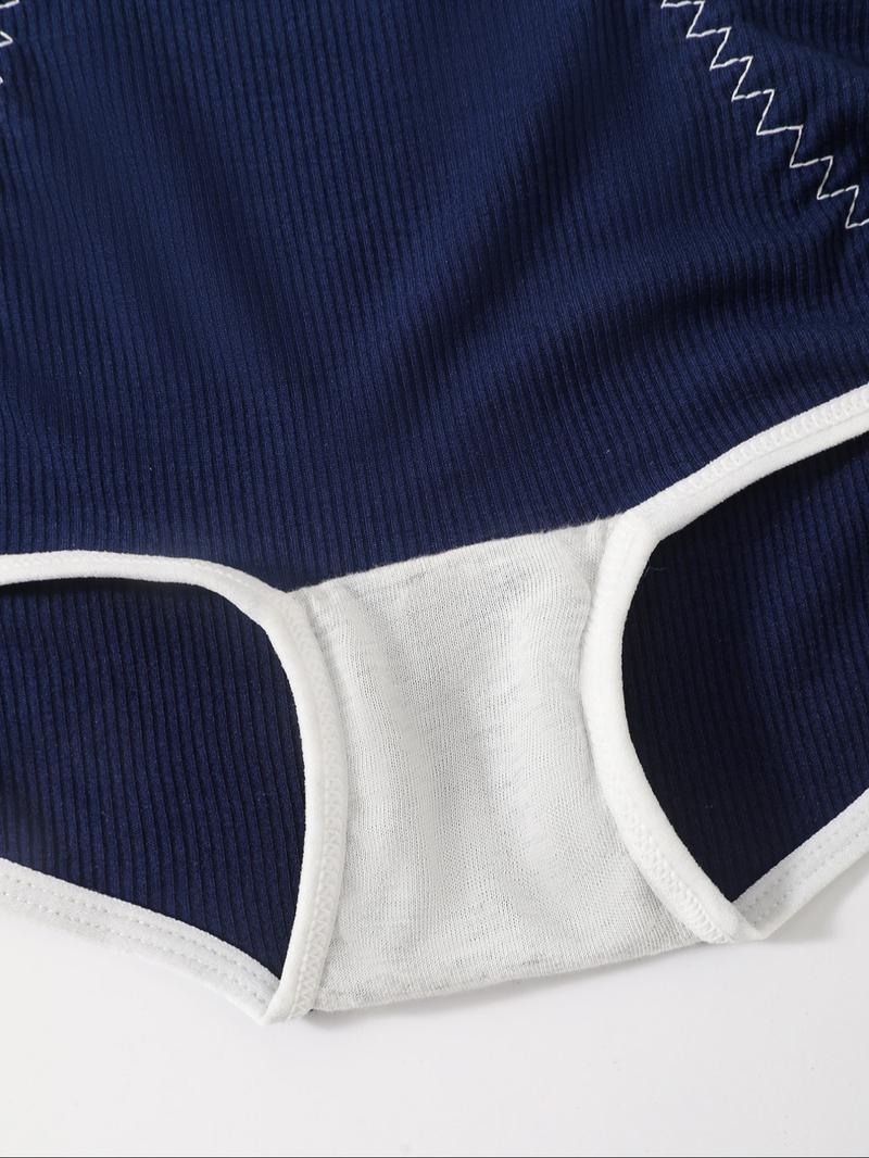 Women's Letter Tape Boyshorts, Breathable Comfortable Panty for Daily Wear, Women's Underwear for All Seasons, Casual Elegant Panty, Casual Soft Panties