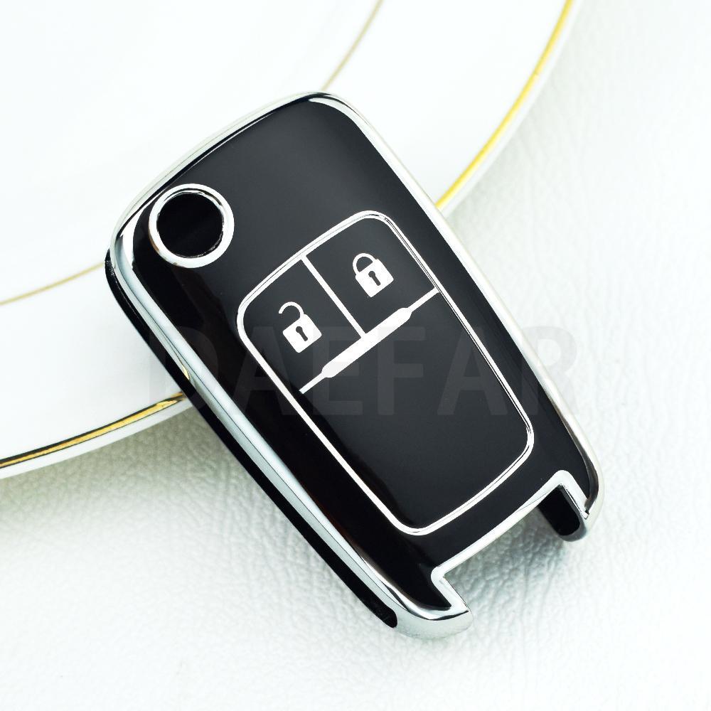 For Chevrolet Car Key Fob for Chevrolet Chevy Cruze Malibu Camaro Aveo Equinox Impala Sonic 2 3 4 5 Buttons TPU Smart Key Case
