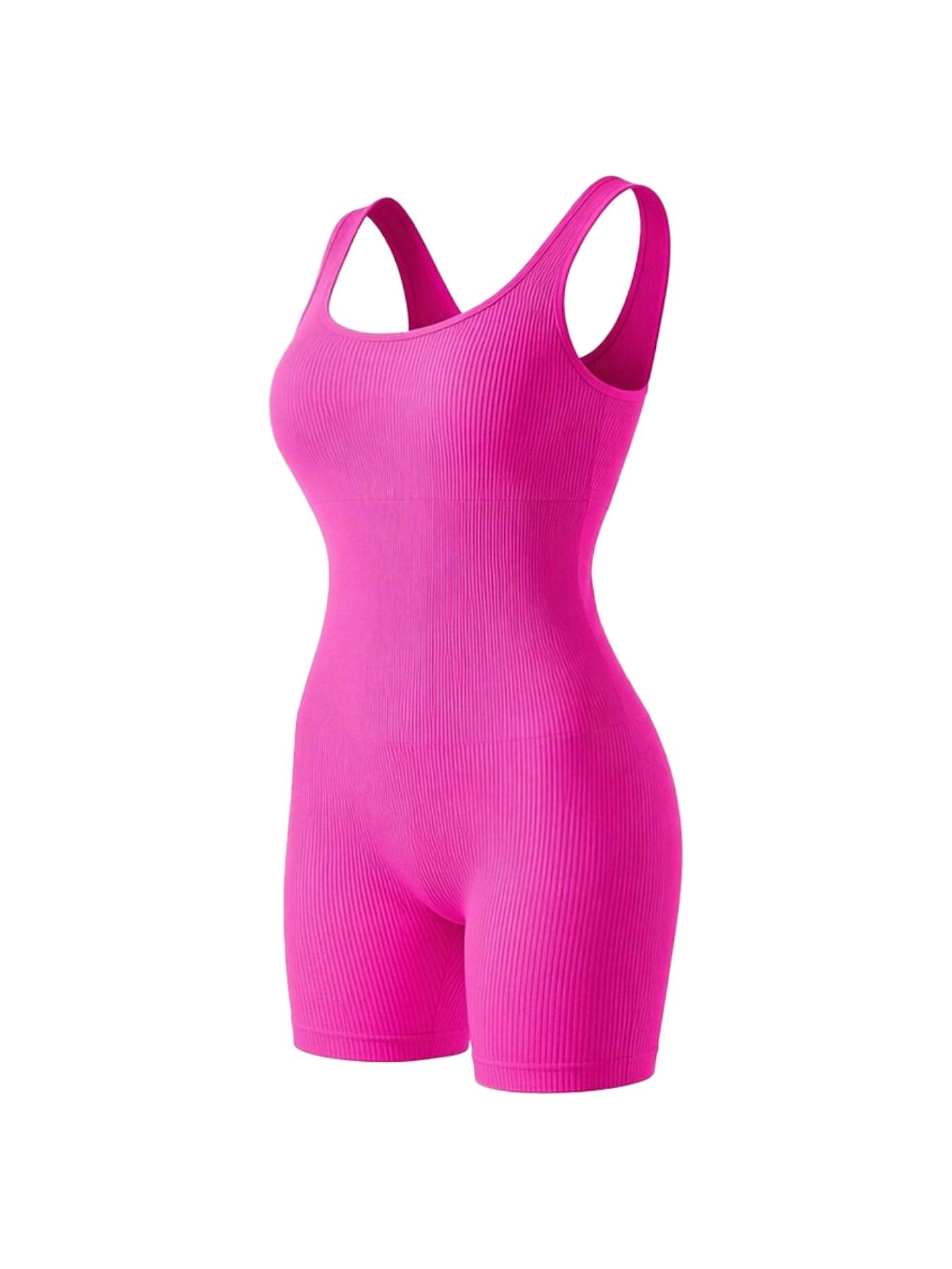 Women's High-End Body Shaping, Gym Yoga Pilates Shorts, Outdoor Running Tennis, All Seasons, Multiple Colors Available, Yoga Jumpsuits, Sporty Comfy Jumpsuit